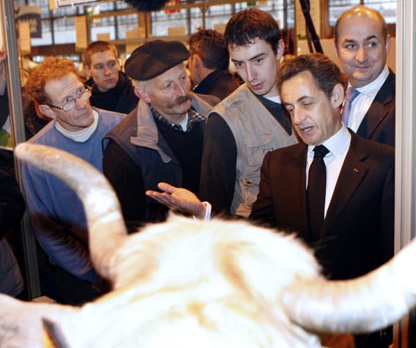 Nicolas Sarkozy au salon de l'agriculture le 27 février 2011 