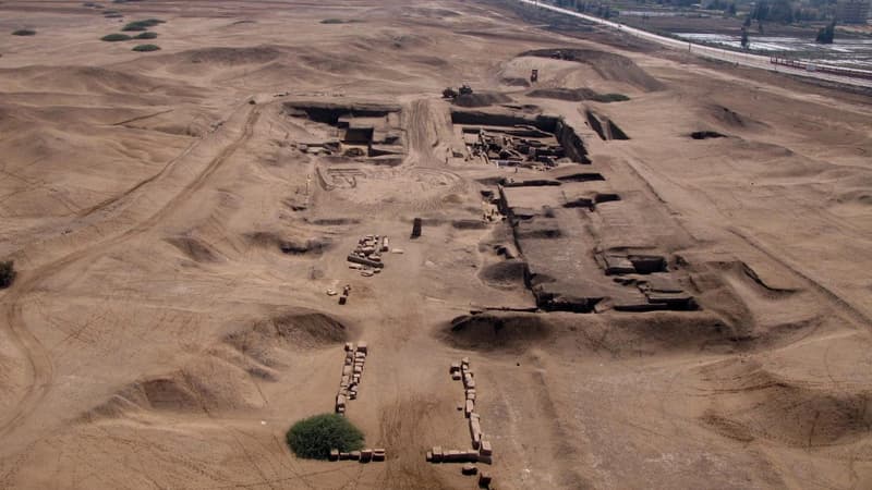 Un site archéologique en Egypte (illustration)