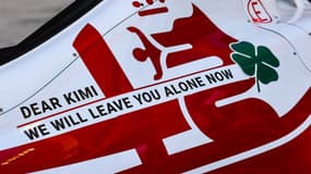 La dernière monoplace de Kimi Raikkonen en F1, à Abu Dhabi le 9 décembre 2021