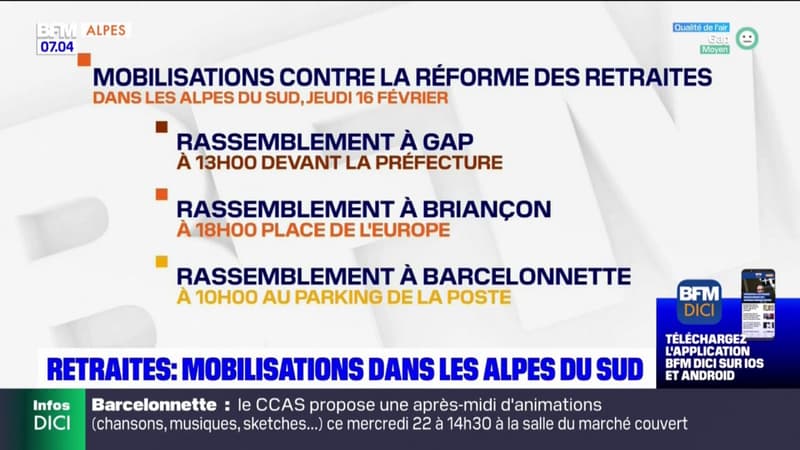 Grève du 16 février: mobilisations dans les Alpes du Sud