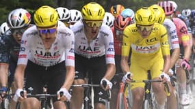 Les coureurs du Tour de France le 7 juillet 2024