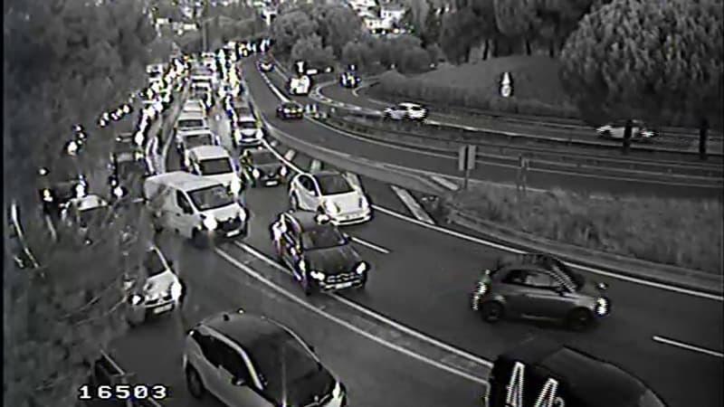 Nice: le trafic fortement perturbé sur l'A8 en direction d'Aix-en-Provence après un accident