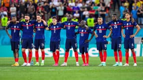Les Bleus lors de France-Suisse
