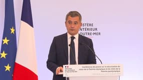 "Une centaine de policiers et de gendarmes" encadreront la flamme olympique tout au long de son parcours, assure Gérald Darmanin