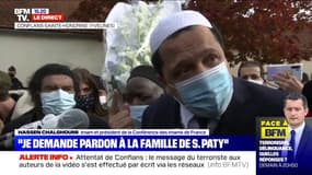 Hassen Chalghoumi, président de la Conférence des imams de France, demande à toutes les mosquées de France de faire une prière pour Samuel Paty vendredi