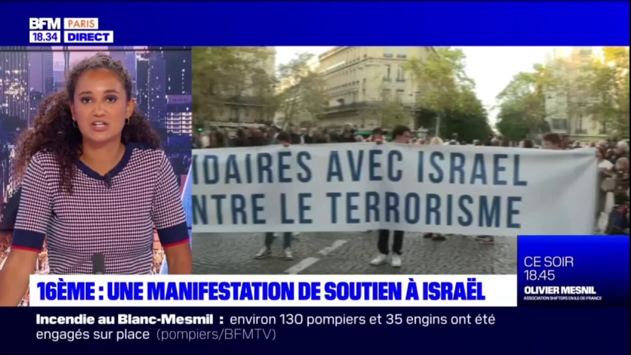 Paris Une Marche En Soutien Au Peuple Israélien 