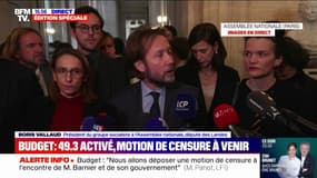 Boris Vallaud (PS) exprime sa "colère et son inquiétude" après l'activation du 49.3 par Michel Barnier