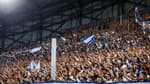 Des supporters de l'OM au stade Vélodrome, le 15 août 2023