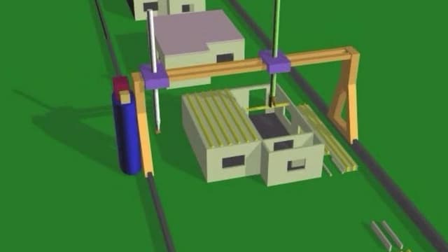 Ce prototype est capable d'imprimer la maison d'un seul bloc.