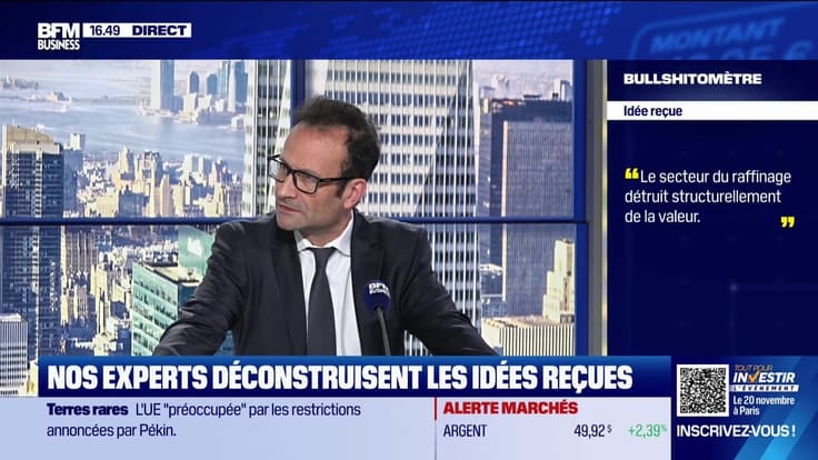 Bullshitomètre : "Le secteur du raffinage détruit structurellement de la valeur" - FAUX répond Bertrand Puiffe - 09/10