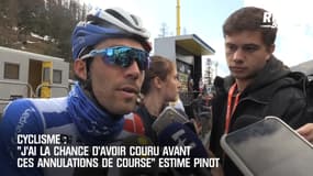 Coronavirus: "J'ai la chance d'avoir couru avant ces annulations de courses" estime Pinot