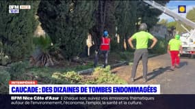 Nice: des sépultures endommagées par les intempéries au cimetière de Caucade