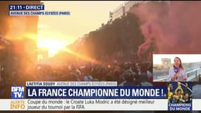 Coupe du monde: une foule immense sur les Champs-Elysées, des images qui entrent dans l'Histoire