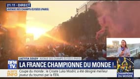 Coupe du monde: une foule immense sur les Champs-Elysées, des images qui entrent dans l'Histoire