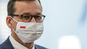 Le Premier ministre polonais Mateusz Morawiecki lors de son arrivée au sommet européen de Bruxelles, le 20 juillet 2020