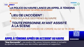 Havre: un appel à témoins après la mort d'un motard de 28 ans dans un accident