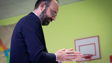 Le Premier ministre Édouard Philippe au Havre, le 15 mars 2020