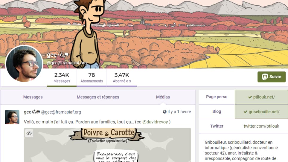 Compte Mastodon de Gee