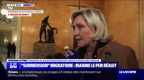 "Submersion" migratoire: "On a beaucoup de constats et très peu d'actes": Marine Le Pen (RN) réagit aux propos du Premier ministre