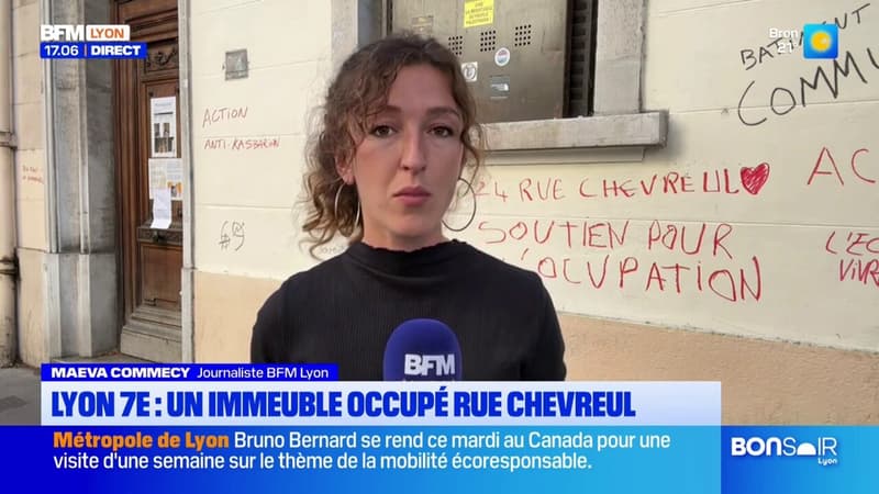 Lyon: un immeuble occupé rue Chevreul