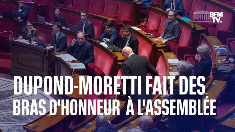 Après avoir fait des bras d’honneur à l’Assemblée, Éric Dupond-Moretti s’excuse