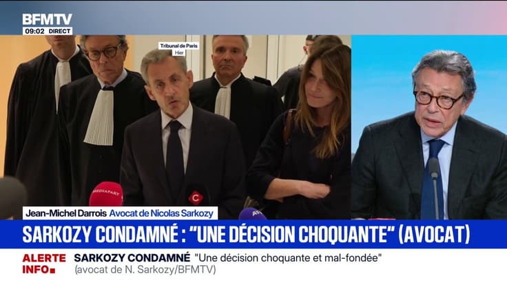 Condamnation de Nicolas Sarkozy: "Cette décision est choquante et mal-fondée en droit", estime Jean-Michel Darrois, avocat de l'ancien président