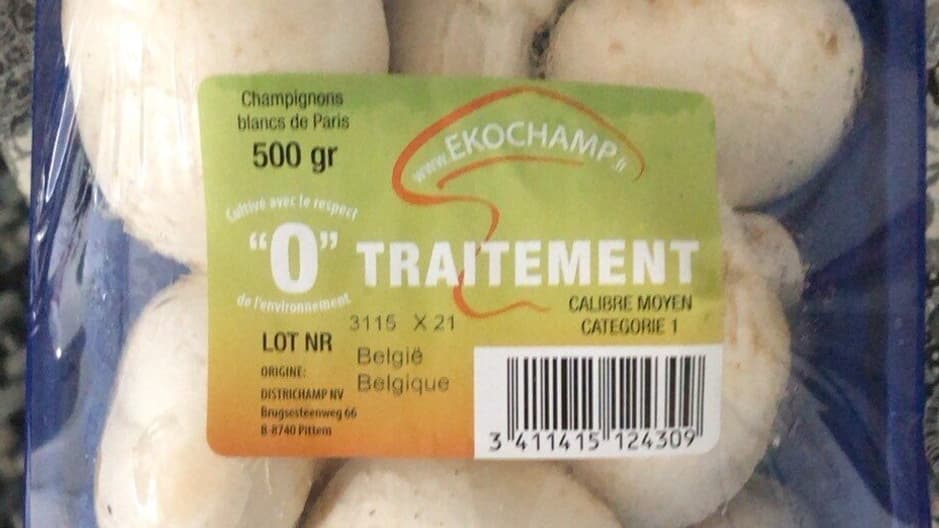 Champignons de Paris Ekochamp prétendument "respectueux de l'environnement"