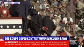 Des coups de feu tirés lors d'un meeting de Donald Trump, évacué l'oreille en sang