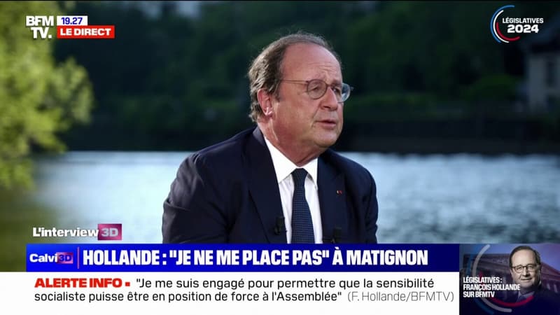François Hollande, candidat du Nouveau Front populaire en Corrèze: 
