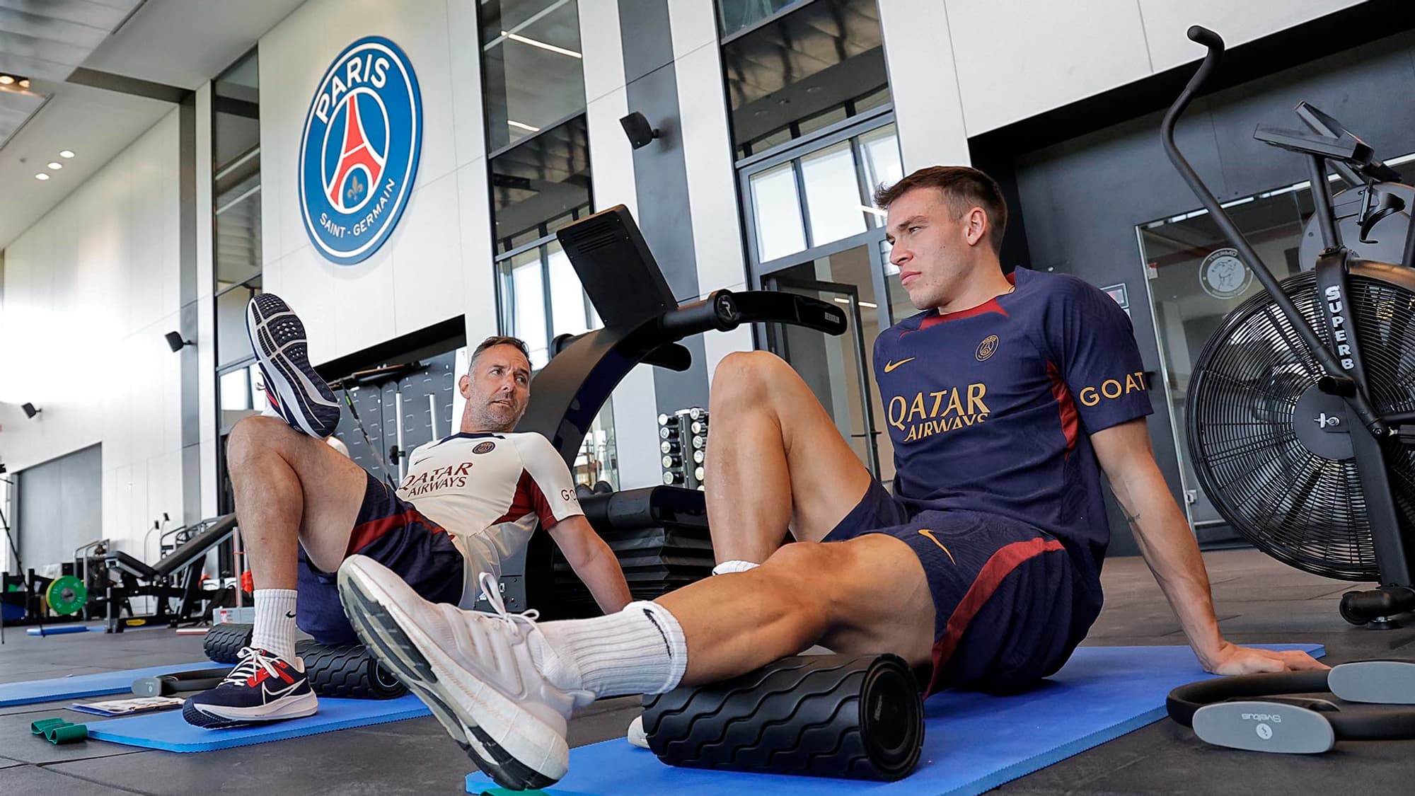 Manuel Ugarte à la reprise du PSG le 10 juillet 2023 Manuel Ugarte à la reprise du PSG le 10 juillet 2023