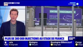 Ile-de-France: le vaccinodrome du Stade de France a franchi la barre des 300.000 injections jeudi