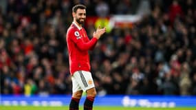 Bruno Fernandes avec Manchester United contre Manchester City, le 14 janvier 2023.