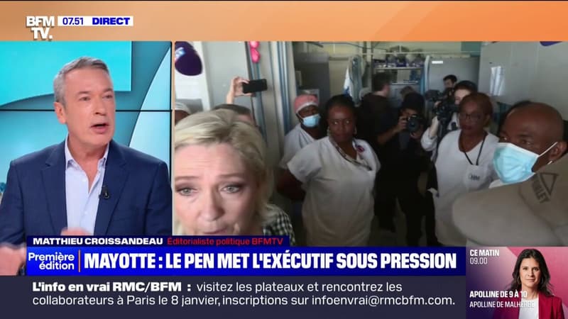 ÉDITO - Déplacement à Mayotte: Marine Le Pen met l'exécutif sous pression