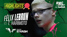 Résumé Saudi Smash : F. Lebrun vs T. Harimoto (8e de finale)
