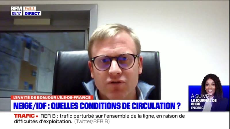 Neige en Ile-de-France: les automobilistes "doivent" être prudents