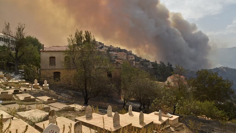 Un incendie en Algérie 
