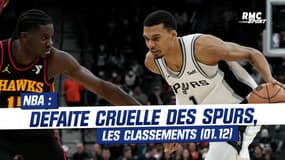NBA : Défaite cruelle pour les Spurs contre les Hawks, les classements (01/12, 10h)