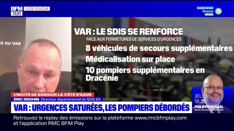 Var: face aux fermetures d'urgences, les pompiers s'adaptent