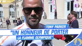 JO Paris 2024 : "Un honneur de porter la flamme olympique", savoure Parker
