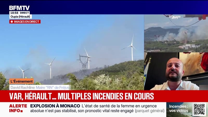 Incendies à Fréjus: "Les sapeurs-pompiers sont pleinement mobilisés", affirme le maire de la ville