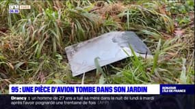 Montlignon: une pièce d'avion dans le jardin d'un retraité
