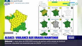 Alsace: vigilance jaune aux orages maintenue
