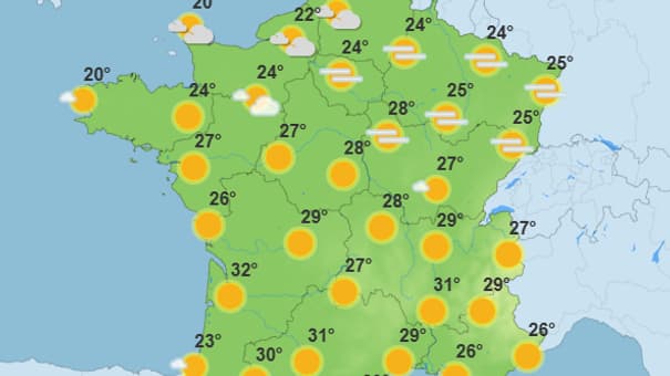La météo du mardi 10 juin 2025. La météo du mardi 10 juin 2025.