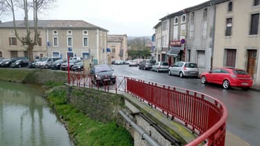Le centre de Trèbes, dans l'Aude, le 24 mars 2018