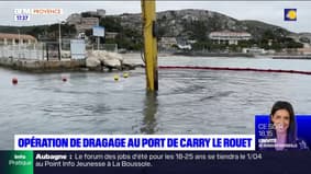 Bouches-du-Rhône: opération de dragage au port de Carry-le-Rouet