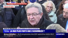 Jean-Luc Mélenchon sur la réforme des retraites: Emmanuel Macron "veut montrer qu'il est capable de mater le peuple français" 