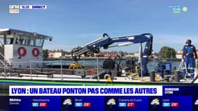 Lyon : un bateau ponton pas comme les autres