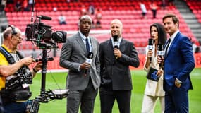 Souleymane Diawara, Benoit Cheyrou, Lesly Boitrelle et Xavier Domergue sur Ligue 1+, le 15 août 2025 à Rennes