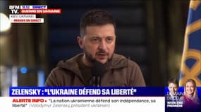 Volodymyr Zelensky: "La vérité est à 100% du côté de l'Ukraine"