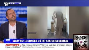 Story 5 : Abaya, une lycéenne exclue témoigne sur BFMTV – 06/09